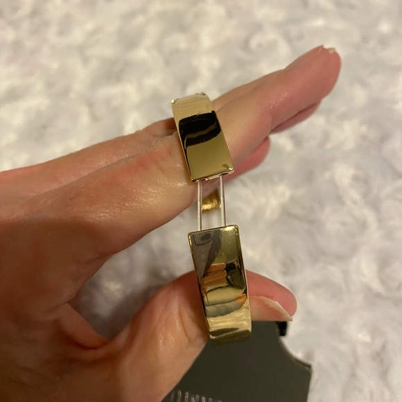 Vince Camuto Ladies Gold Tone Pave Diamond Stretch Bracelet - 8" - Picture 4 of 7